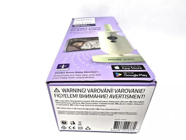 NIANIA ELEKTRONICZNA PHILIPS AVENT INTELIGENTNA KAMERA SCD643/26