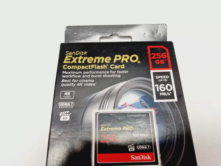 KARTA PAMIĘCI SAN DISC COMPACTFLASCH EXTREME PRO 256 GB