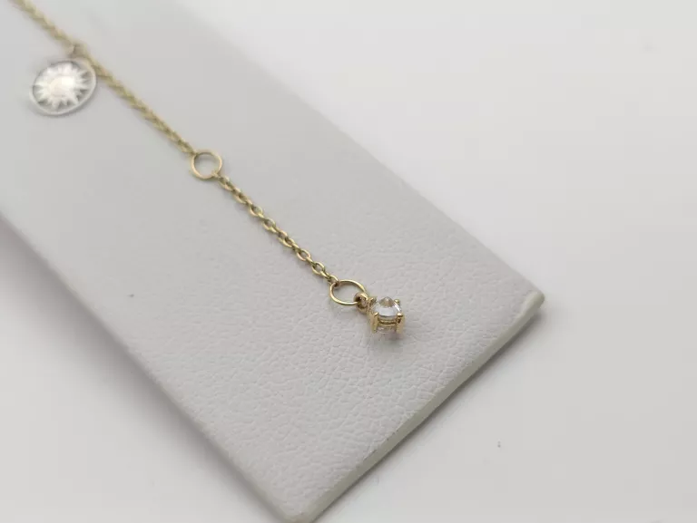 ZŁOTA BRANSOLETKA Z ZAWIESZKAMI - 585 14K 18,5-20,5CM 2,36G