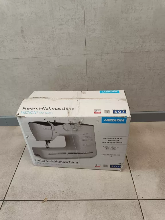 MASZYNA DO SZYCIA MEDION MD 18357 KARTON OPIS!