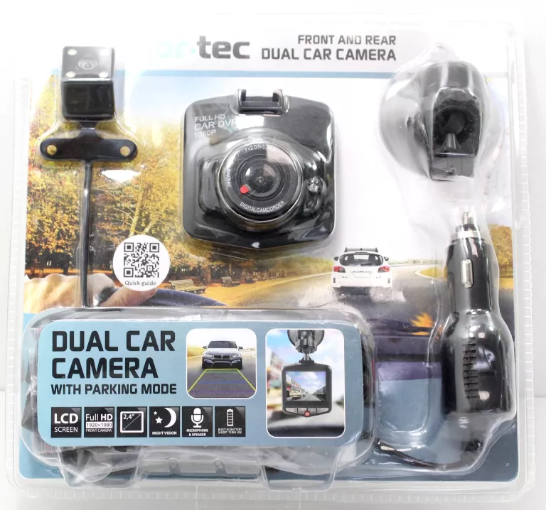 KAMERA SAMOCHODOWA NOR-TEC DUAL DASHCAM PRZÓD - TYŁ