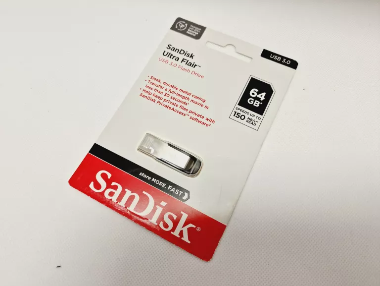 SANDISK PENDRIVE USB 3.0 ULTRA FLAIR 64 GB 150MB/S