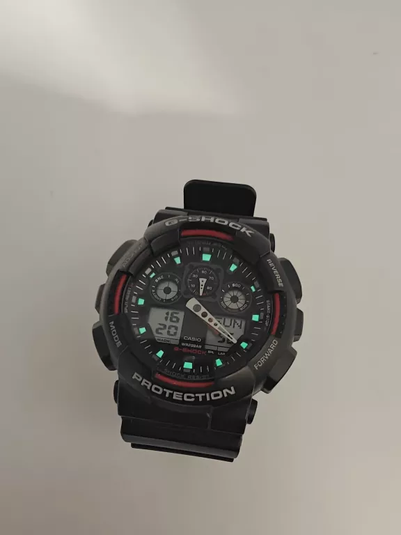 ZEGAREK CASIO G-SHOCK GA-100 CZARNO CZERWONY