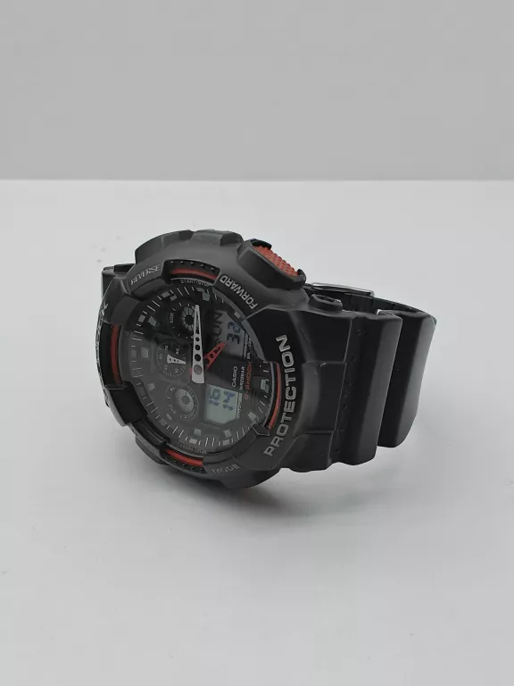 ZEGAREK CASIO G-SHOCK GA-100 CZARNO CZERWONY