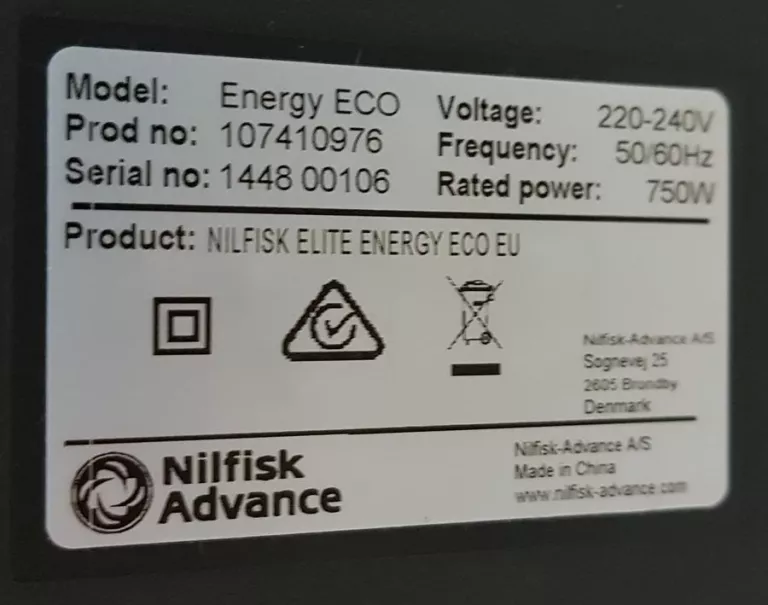 ODKURZACZ NILFISK ELITE ENERGY ECO