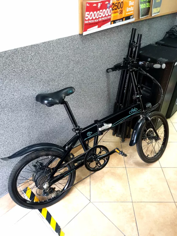 ROWER ELEKTRYCZNY FIIDO D4S ALUMINIUM KOŁO 20 " CZARNY