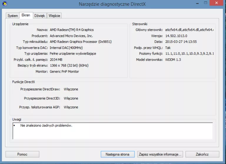 LAPTOP HP 255 G4 15,6'' HD AMD A6-6310 4GB 500GB HDD WIN8 - OPIS!