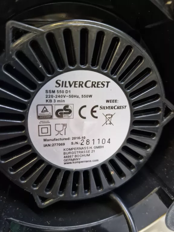 BLENDER KIELICHOWY SZKLANY SILVERCREST