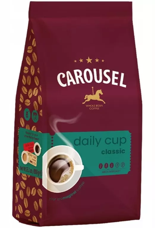 CAROUSEL DAILY CUP CLASSIC 1KG - KAWA ZIARNISTA