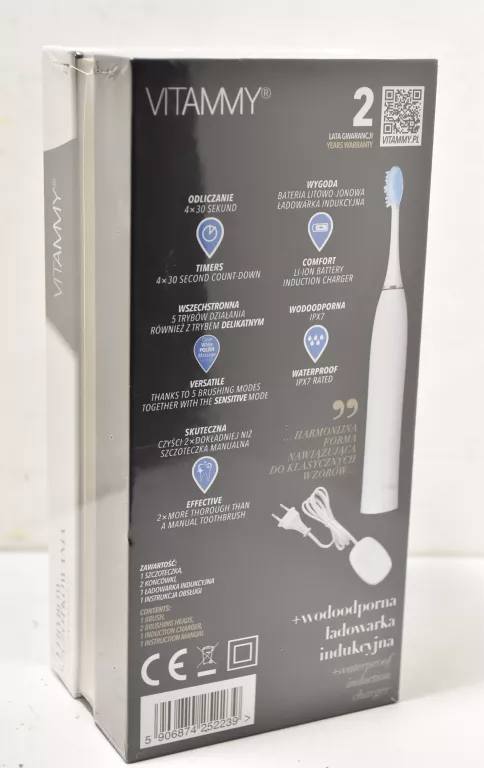 PREZENT VITAMMY PLATINUM SZCZOTECZKA SONICZNA 96000OBR/MIN