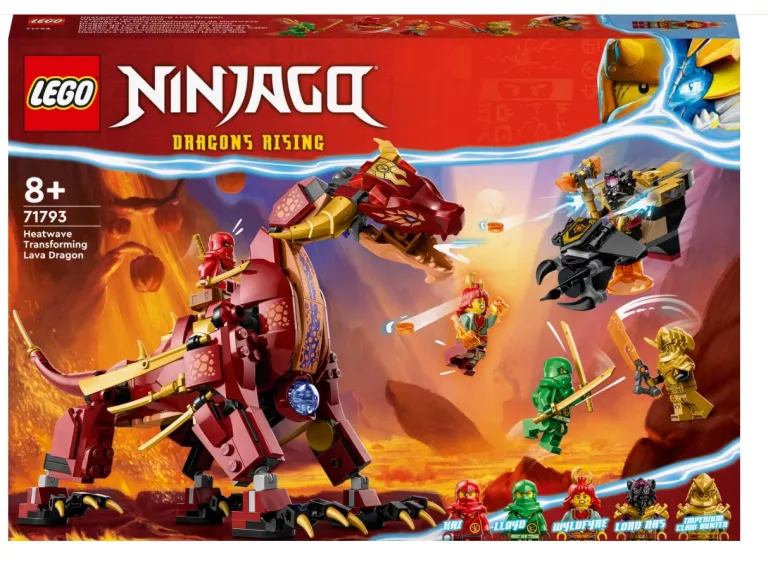 LEGO NINJAGO LAWOWY SMOK ZMIENIAJĄCY SIĘ W FALĘ OGNIA - 71793