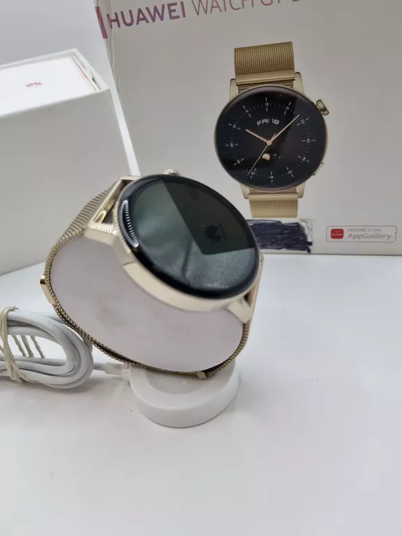 SMARTWATCH HUAWEI WATCH GT 3 GOLD  42MM KOMPLET