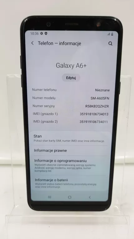 TELEFON SAMSUNG GALAXY A6+ 3 GB / 32 GB /*OKAZJA