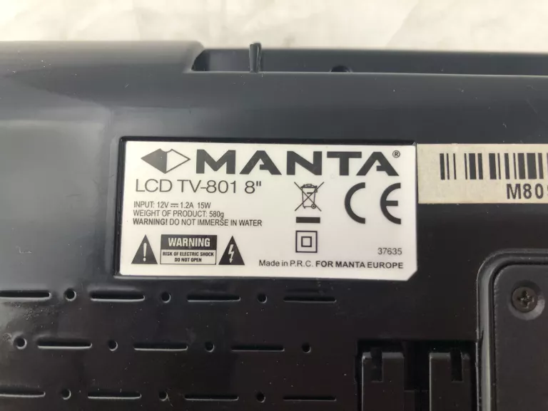 PRZENOŚNY EKRAN LCD 8" MANTA LCD TV-801