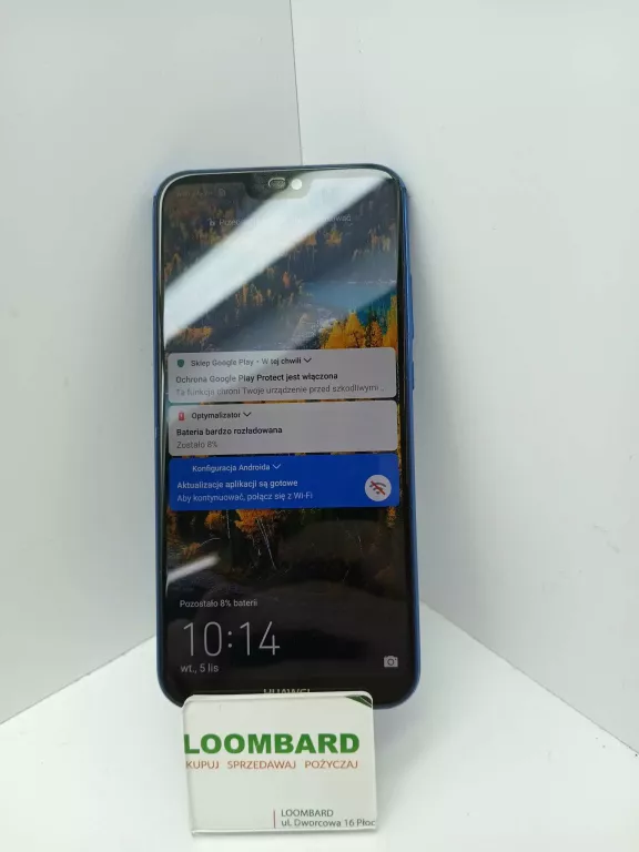 TELEFON HUAWEI P20 LITE 4/64GB NIEBIESKI OPIS!!!