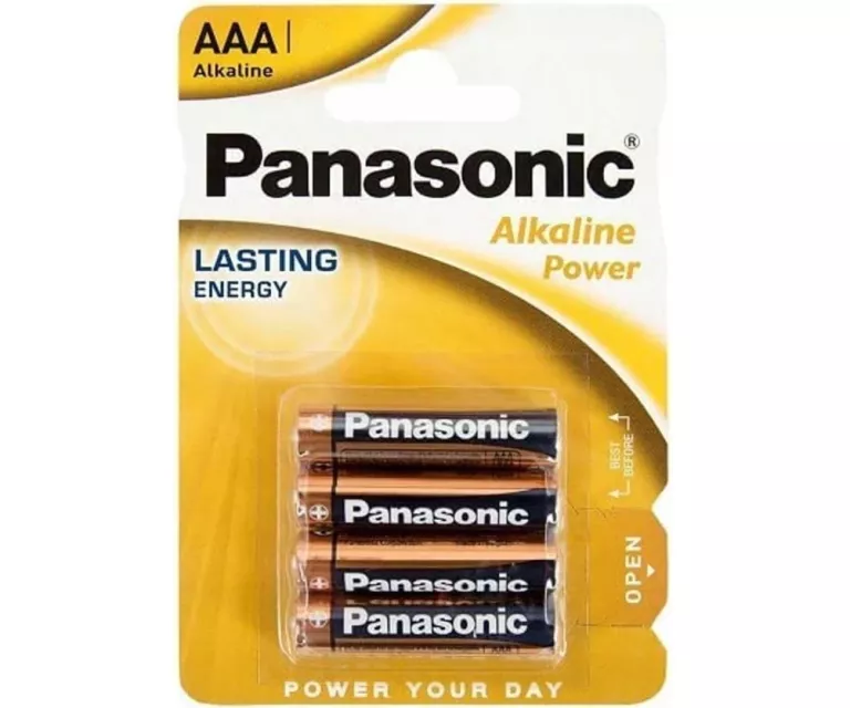 BATERIE ALKALICZNE PANASONIC AAA (R3) 4 SZT.