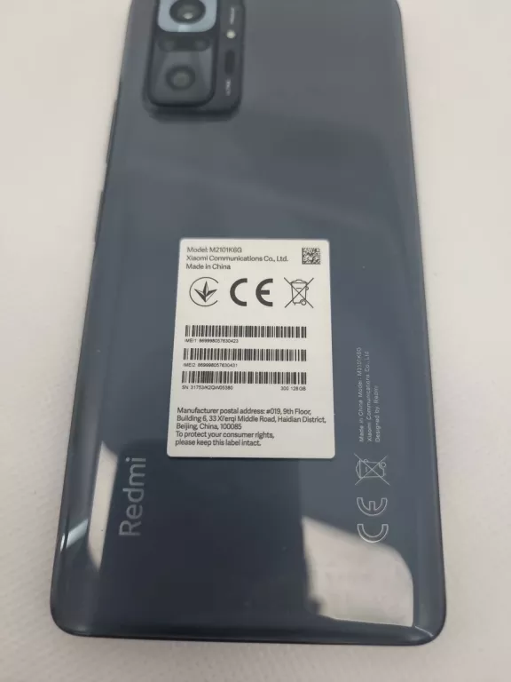 TELEFON XIAOMI REDMI NOTE 10 PRO 6/128GB