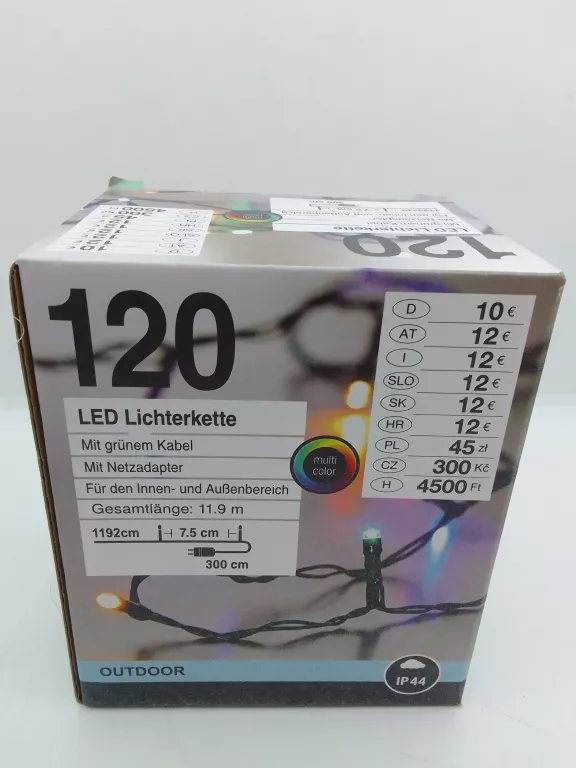 LAMPKI CHOINKOWE LED MULTIKOLOR 120