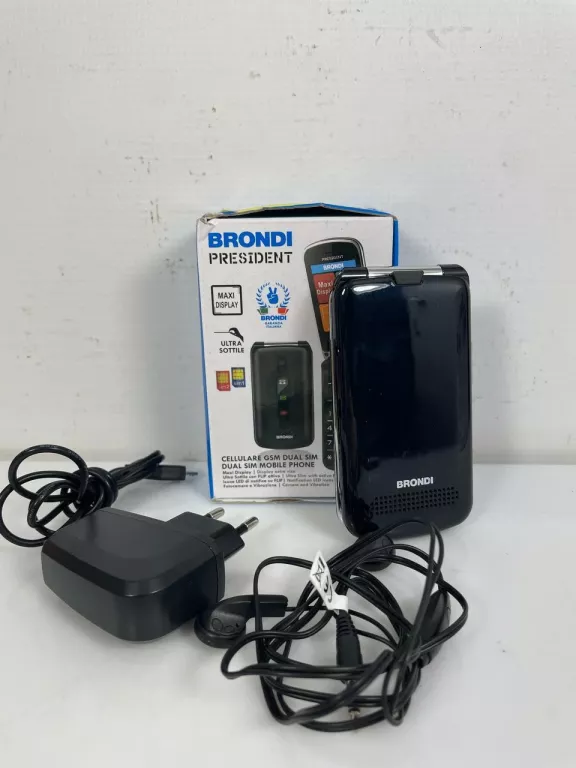 BRONDI PRESIDENT 7,62 CM CZARNY TELEFON OPIS!!