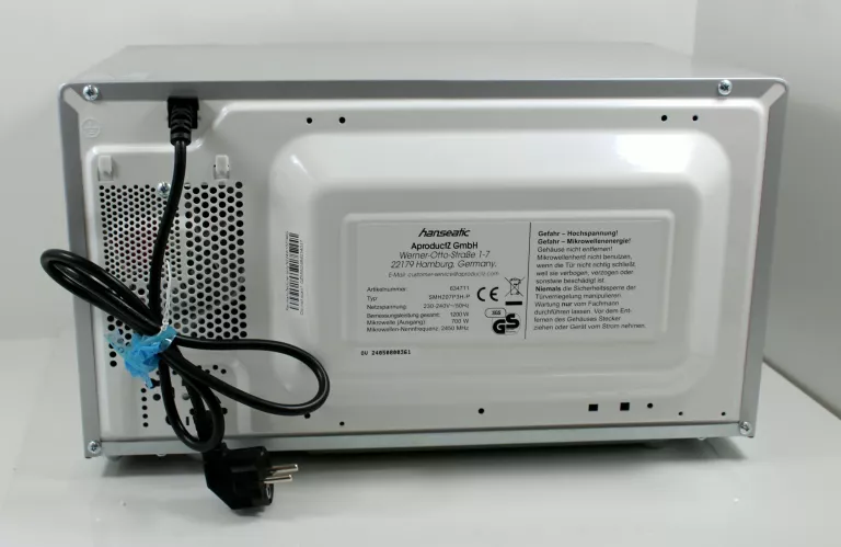 KUCHENKA MIKROFALOWA HANSEATIC 634711 USZKODZONA