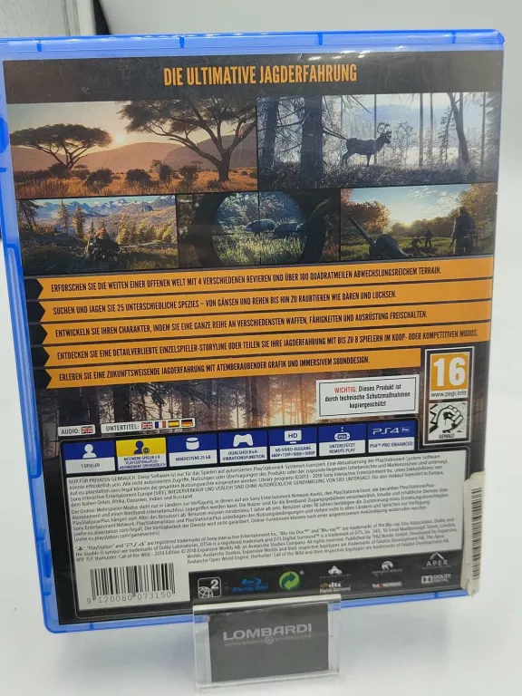 GRA PS4 THE HUNTER CALL OF THE WILD