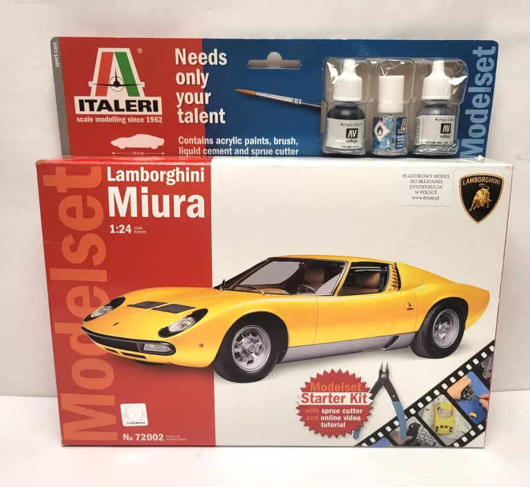 MODEL DO SKLEJANIA LAMBORGHINI MIURA 1:24 NO:72002 ITALERI