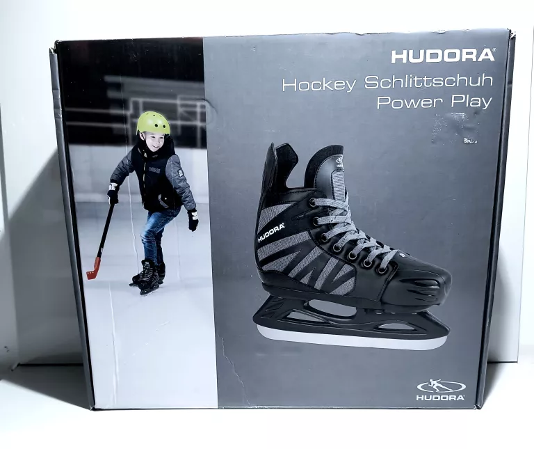 ŁYŻWY HOKEJOWE HUDORA ROZ.36-39 SZARE