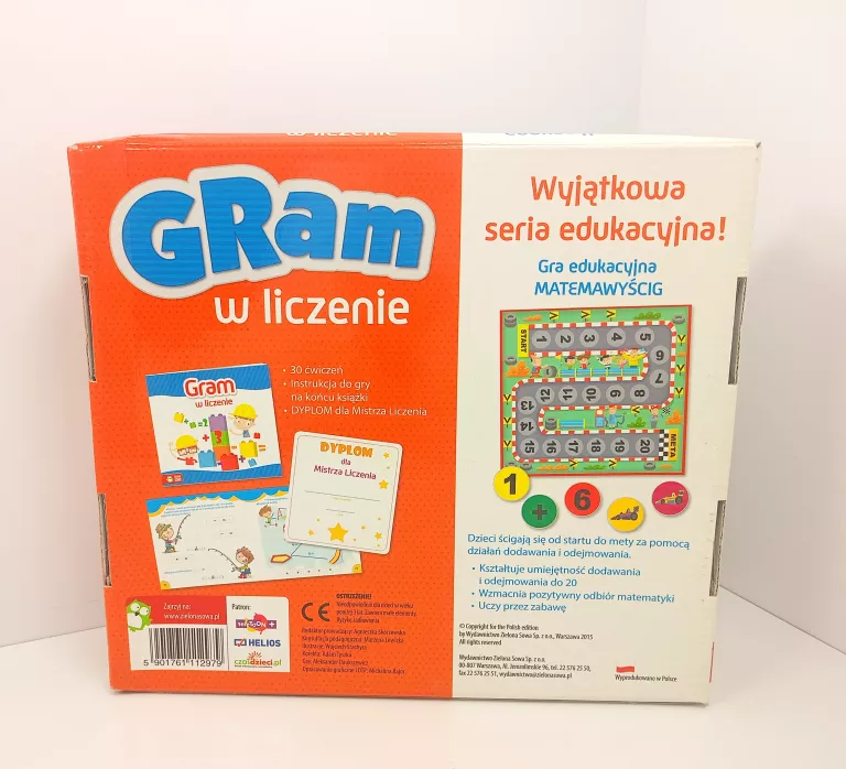 GRA PLANSZOWA ZIELONA SOWA IQ GRAM W LICZENIE