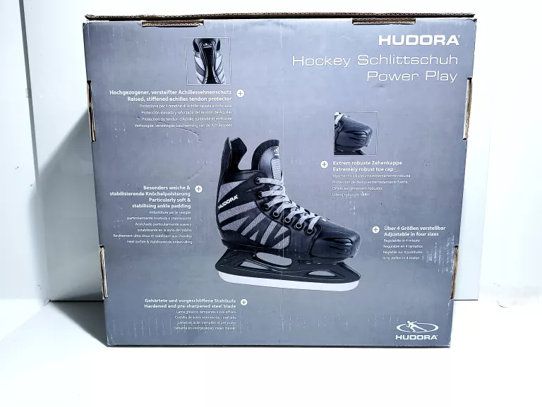 ŁYŻWY HOKEJOWE HUDORA ROZ.36-39 SZARE