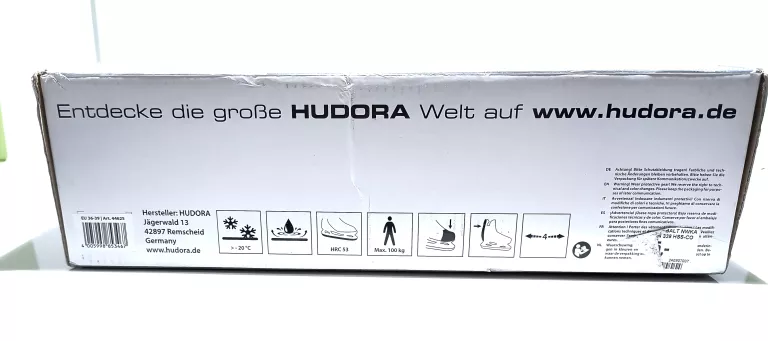 ŁYŻWY HOKEJOWE HUDORA ROZ.36-39 SZARE