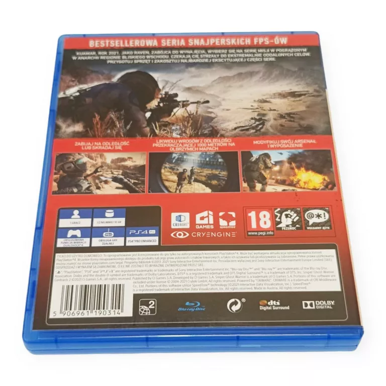 GRA SNIPER GHOST WARRIOR CONTRACTS 2 (PS4)