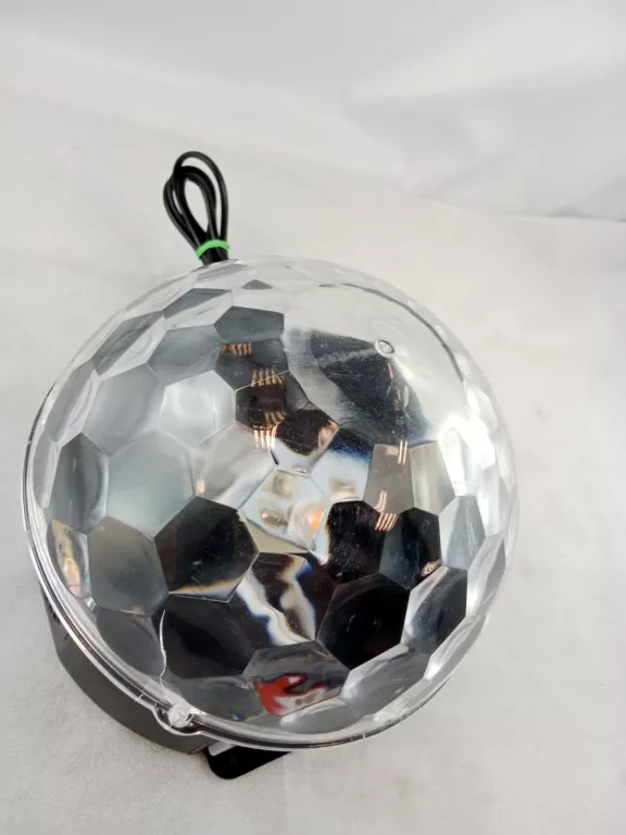 KULA DISCO LED Z GŁOŚNIKIEM MP3 USB/SD