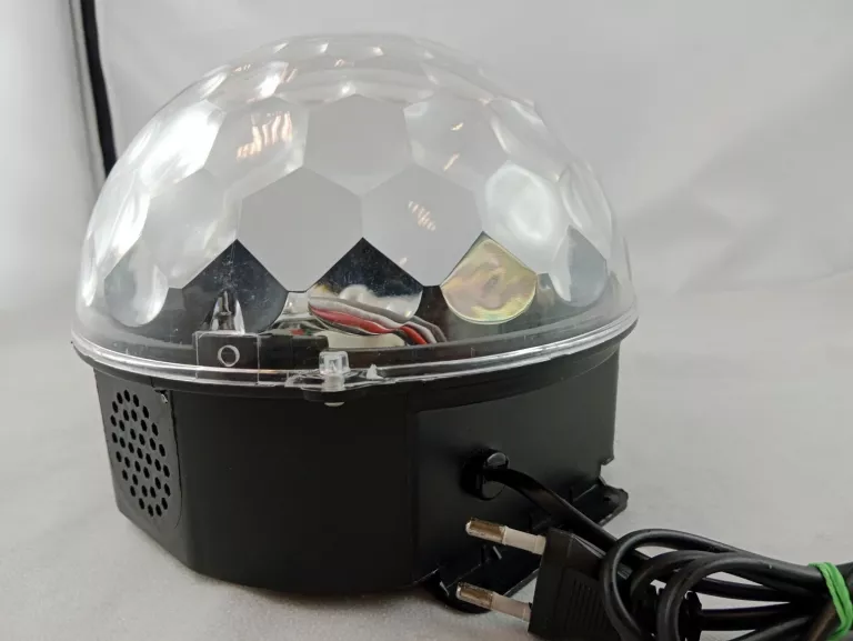 KULA DISCO LED Z GŁOŚNIKIEM MP3 USB/SD