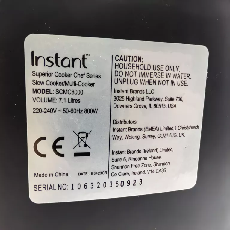 GARNEK INSTANT POT SUPERIOR SLOW PARAGON