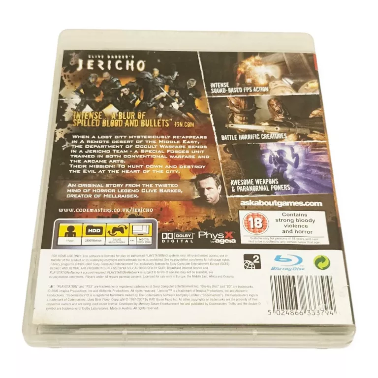 GRA CLIVE BARKER'S JERICHO (PS3)