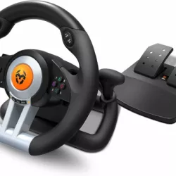 KROM K-WHEEL KIEROWNICA Z PEDAŁAMI CZARNA