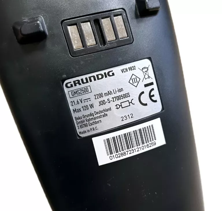 ODKURZACZ AKUMULATOROWY GRUNDIG VCH9832 2W1