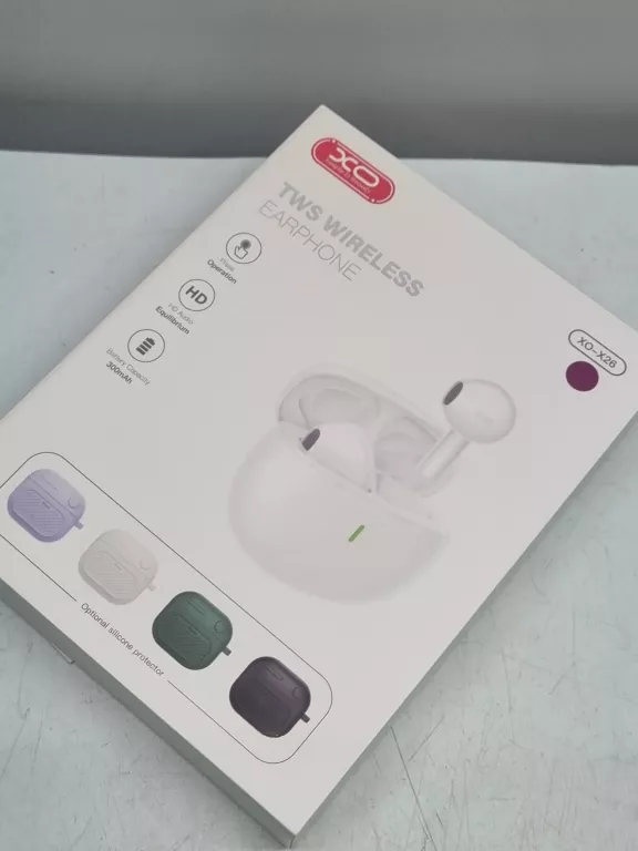 XO SŁUCHAWKI BLUETOOTH X26 TWS FIOLETOWE