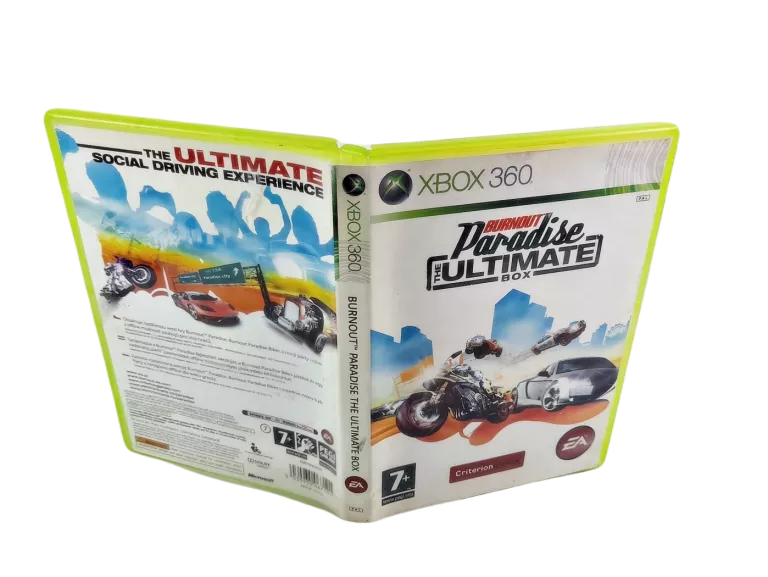 GRA NA XBOX 360 BURNOUT PARADISE THE ULTIMATE BOX WYŚCIGI PL WERSJA