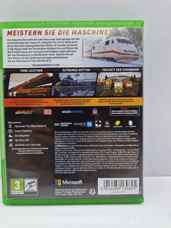 TRAIN SIM WORLD 3 / XBOX ONE / XBOX SERIES X /