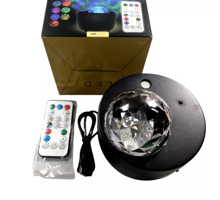 LAMPKA PROJEKTOR LAMPKA NOCNA OBROTOWY PROJEKTOR GWIAZD WIELOKOLOROWY