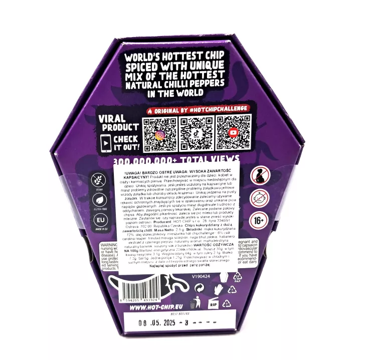 HOT CHIP CHALLANGE NEW TIK TOK CHALLANGE NAJOSTRZEJSZY CHIPS NA ŚWIECIE
