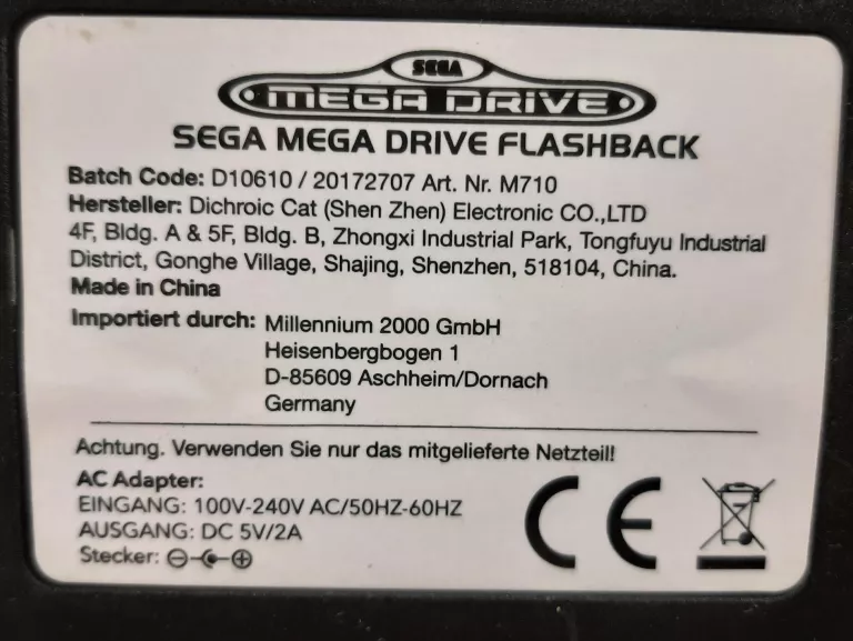 KONSOLA SEGA MEGA DRIVE FLASHBACK