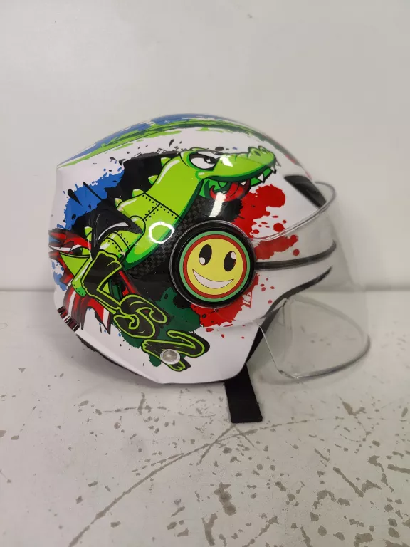 KASK DZIECIĘCY LS2 FUNNY JUNIOR CROCO ROZM. L 51-52