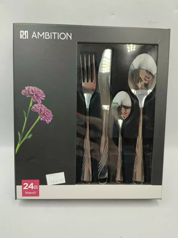 KOMPLET SZTUĆCÓW SZTUĆCE AMBITION DARK 24 EL. 24SZT