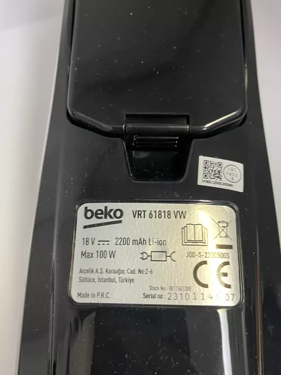 ODKURZACZ BEKO EASYCLEAN VRT61818VW