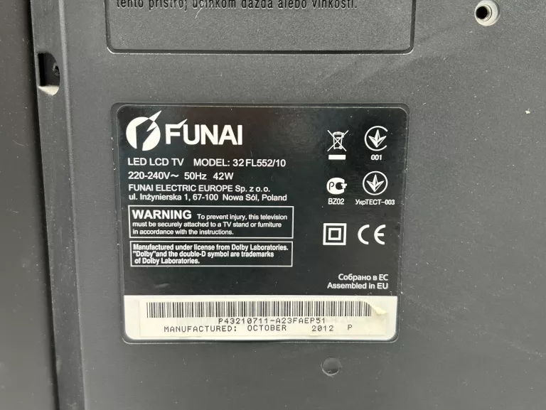 TELEWIZOR FUNAI 32FL552 32 CALE