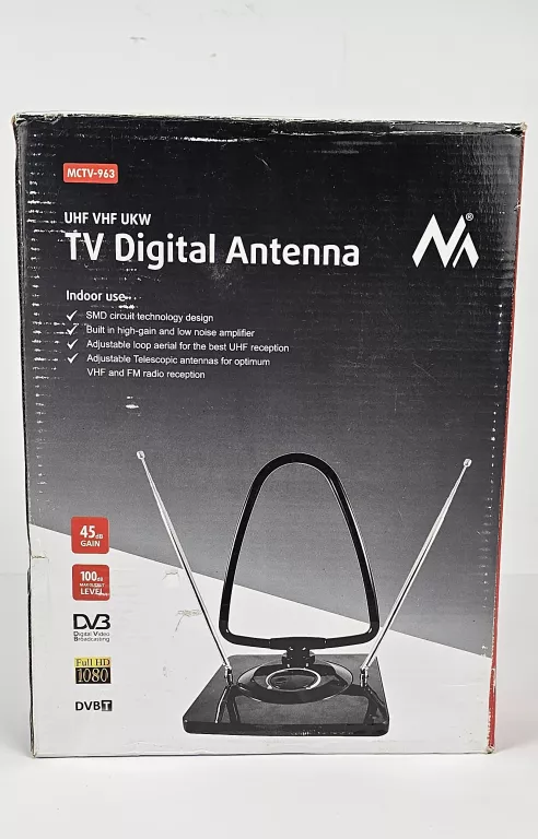 CYFROWA ANTENA POKOJOWA DVB-T MCTV-963 FM VHF UHF