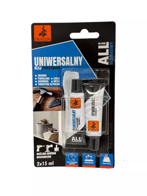 DRAGON NAPRAWCZY KLEJ UNIWERSALNY EPOKSYDOWY 2 X 15ML