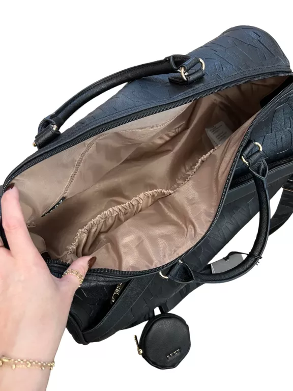 CZARNA TORBA PODRÓŻNA DKNY / Z METKĄ
